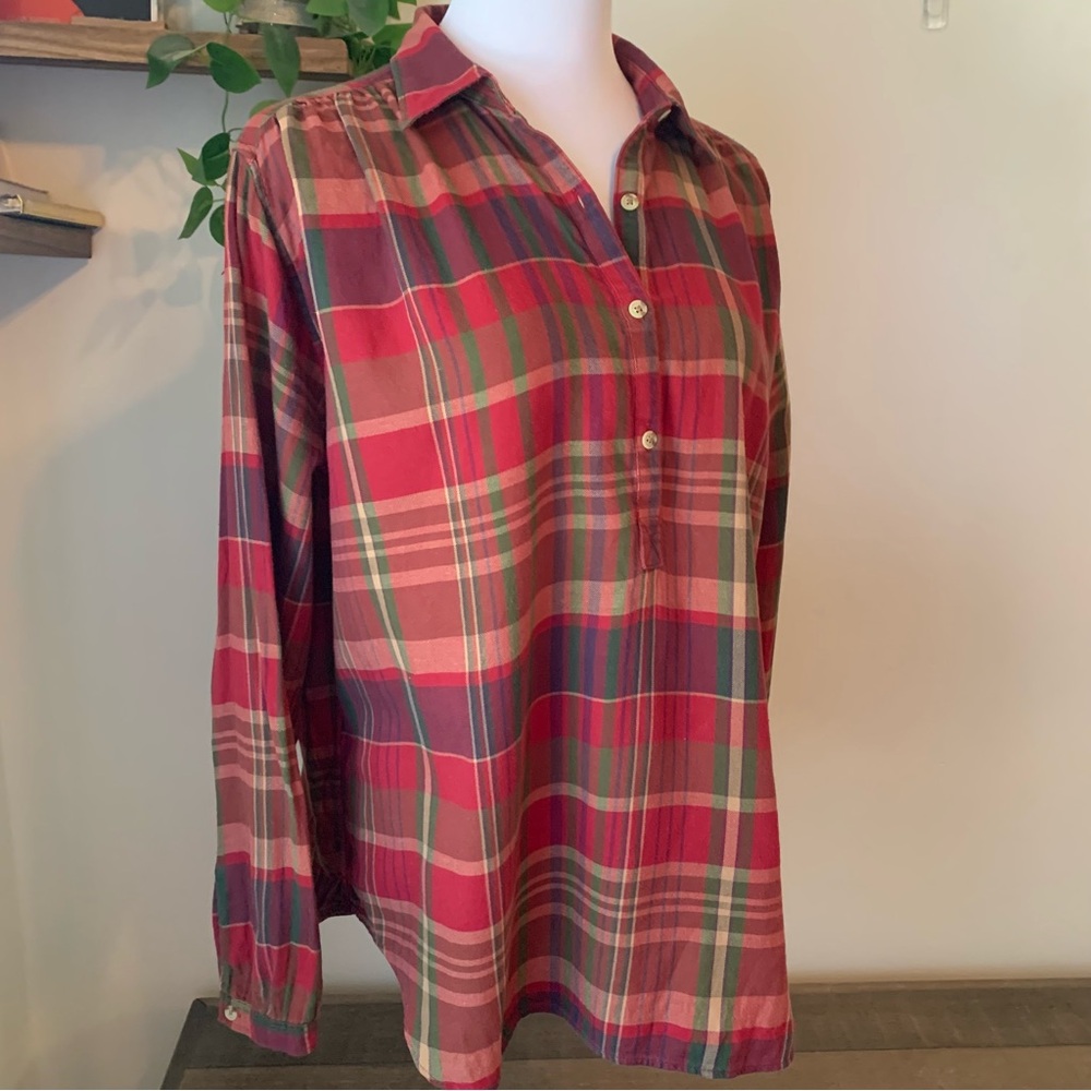 Plaid Blouse